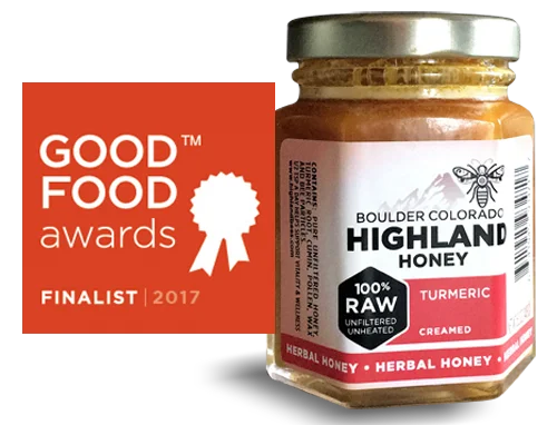 Good Food Awards Finalist 2017 Fermented Turmeric in Creamed Honey