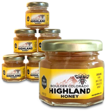 Twelve of 1.5oz. jars of honey