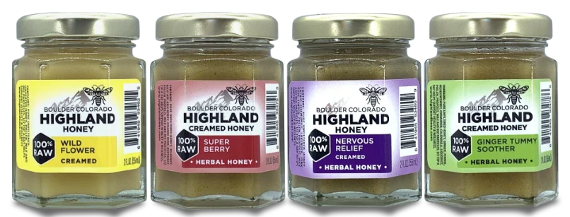 Starter Pack of 4 Travel Sized honey